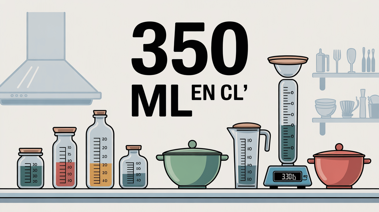 Ustensiles de cuisine 350 ml en cl