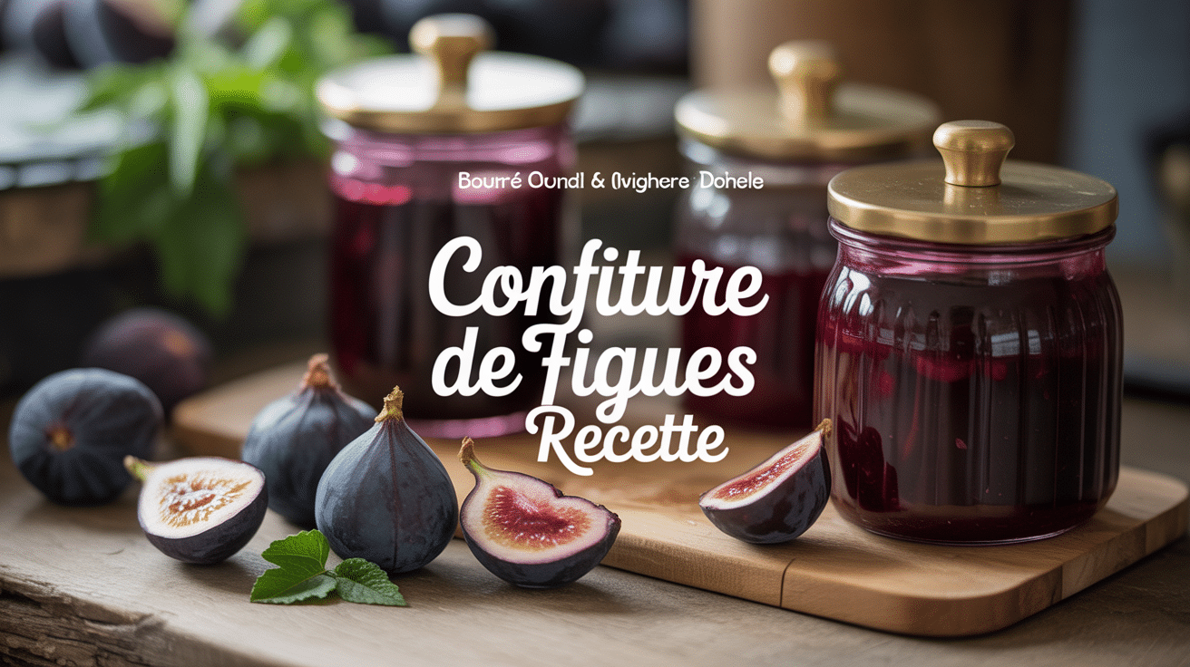 Confiture de figues présentation harmonieuse