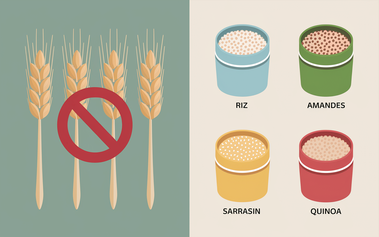 Illustration farine sans gluten alternatives