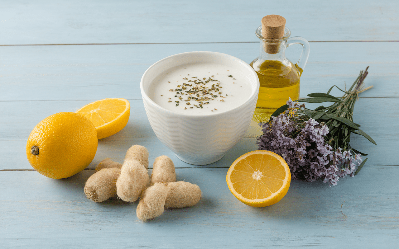 Ingrédients pour recette tzatziki maison