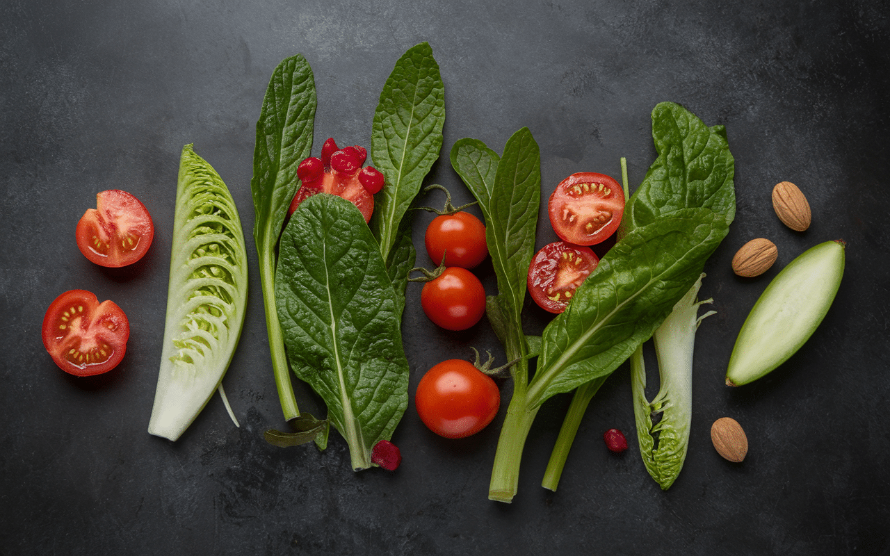 Légumes verts croquants pour pierrade