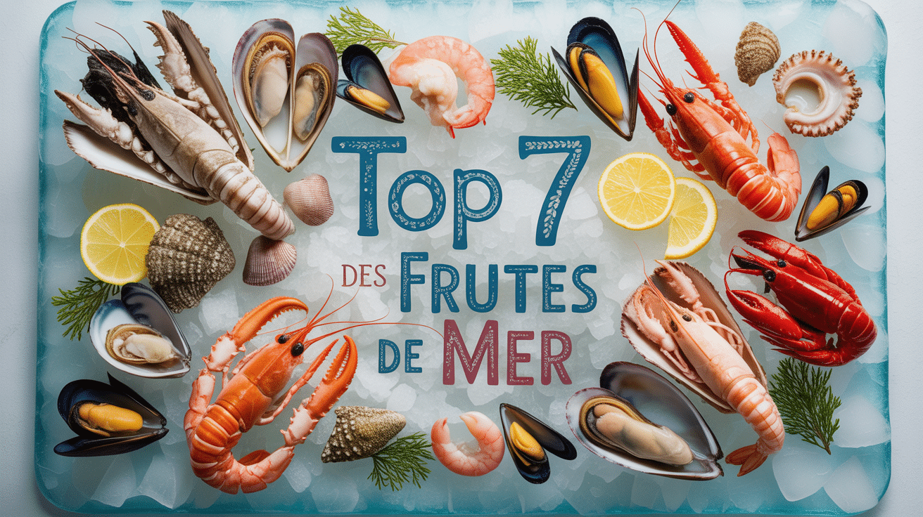 Plateau fruit de mer top 7 avec huîtres, crevettes, moules, langoustines, bulots, coquilles Saint-Jacques, homard
