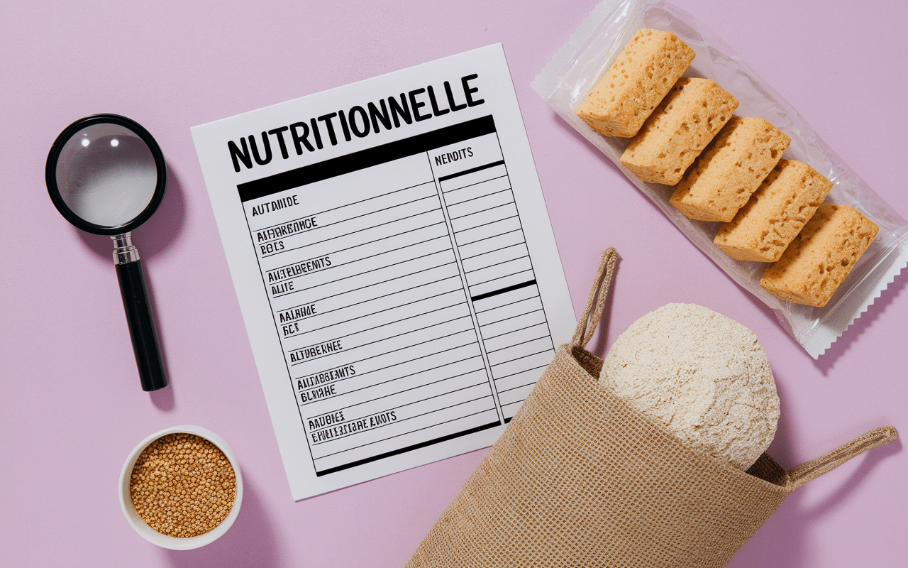etiquette ingredients biscotte sans fibre