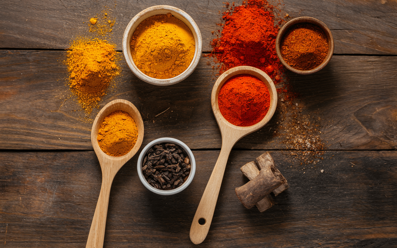 par quoi remplacer le safran avec curcuma et paprika