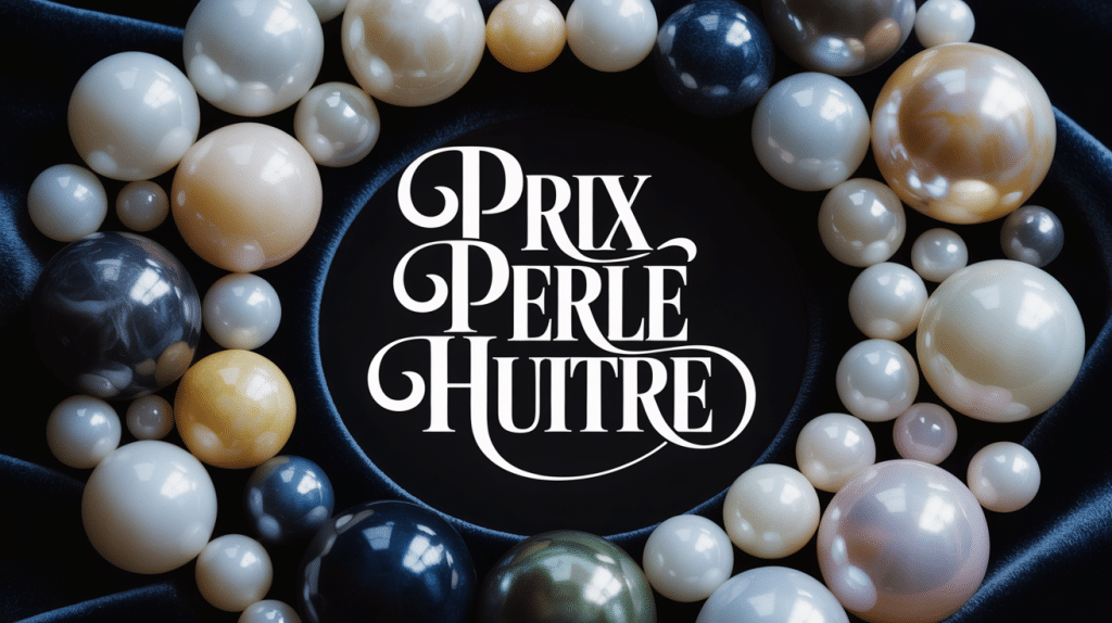 Perles huître variées, reflets, prix