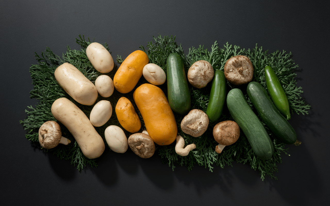 quel légume se marie bien avec les champignons topinambour panais courgette
