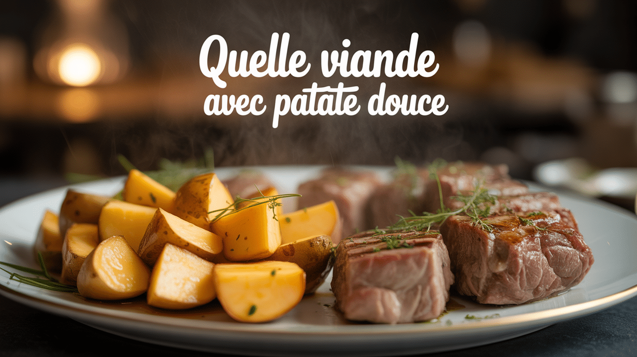 plat élégant avec viande grillée et patate douce pour quelle viande pour accompagner patate douce