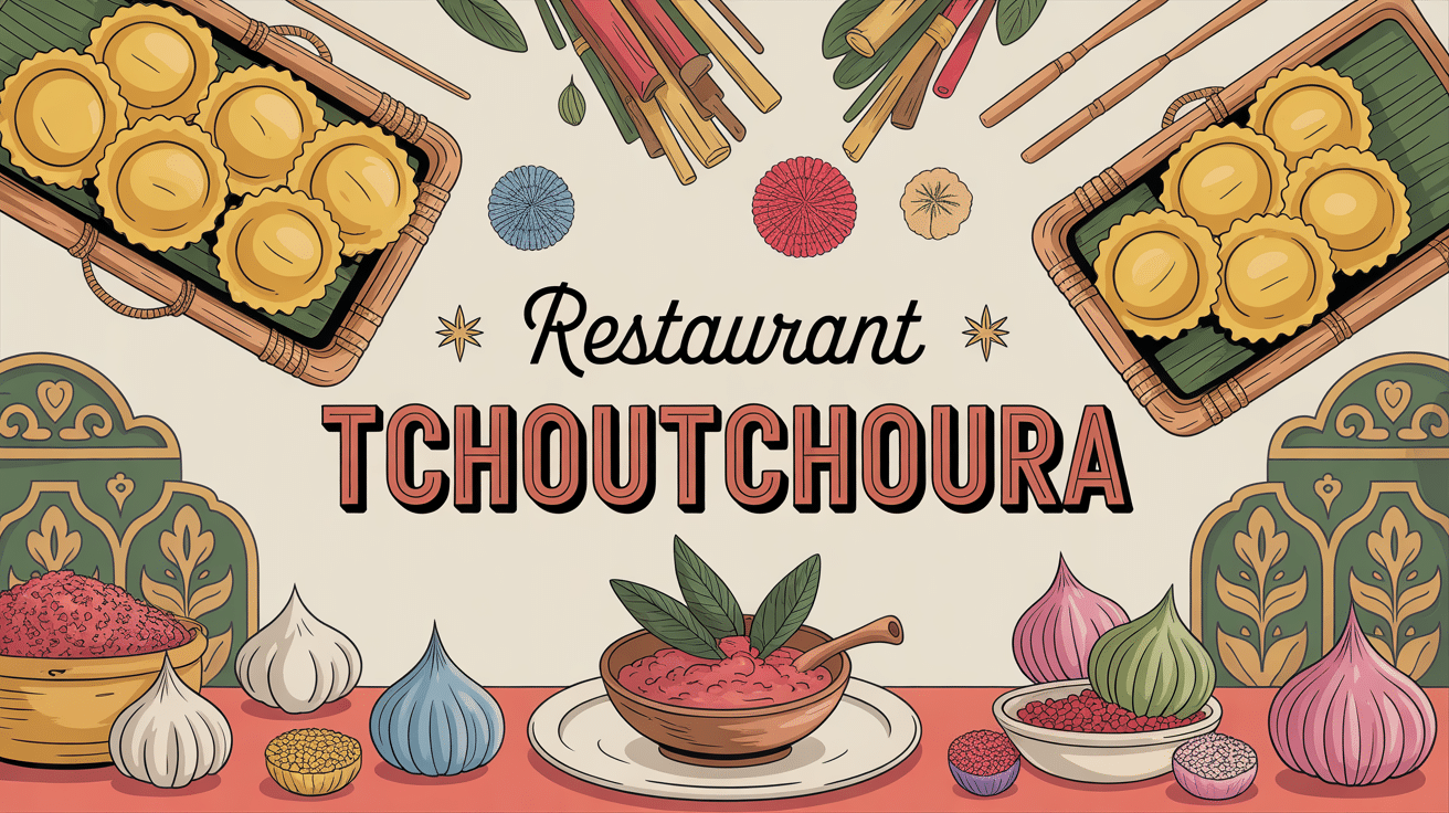 restaurant tchoutchoura illustration chaleureuse raviolis vapeur
