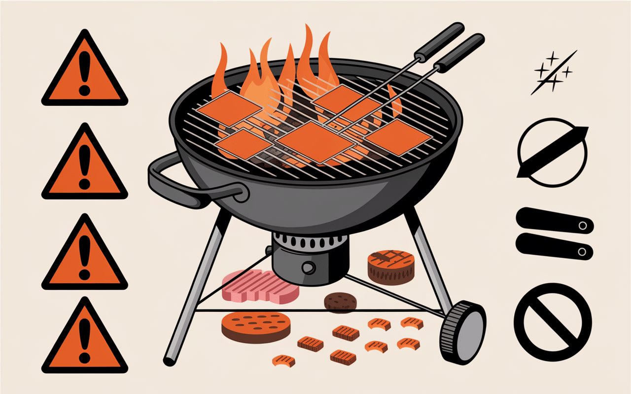 Schema risques rouille grille barbecue dangereux