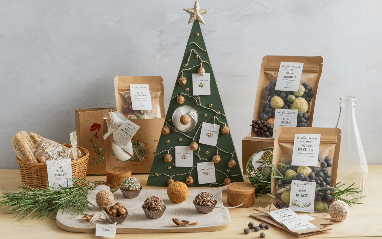 calendrier de l avent vegan avec chocolats et snacks bio