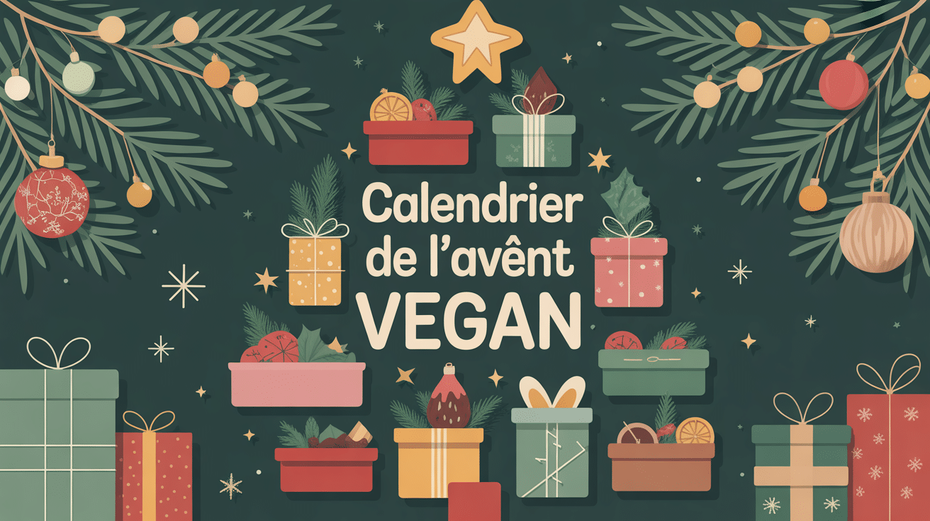 calendrier de l avent vegan en sapin avec chocolats végétaux