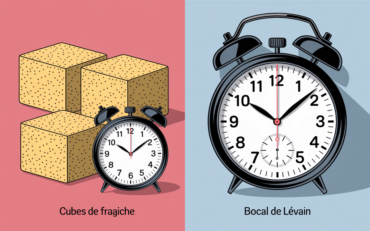 Difference entre levure et levain levure vs levain temps fermentation
