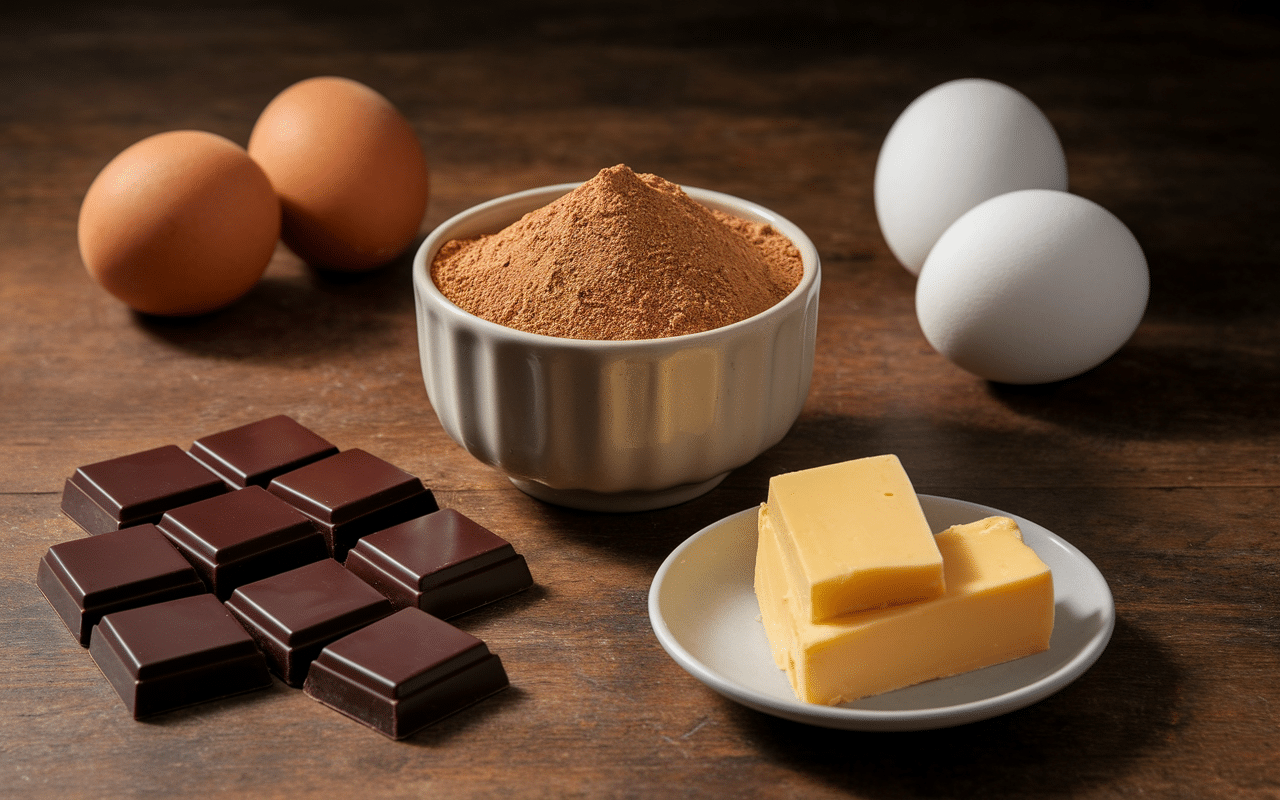 ingrédients gâteau reine de saba mercotte chocolat amandes