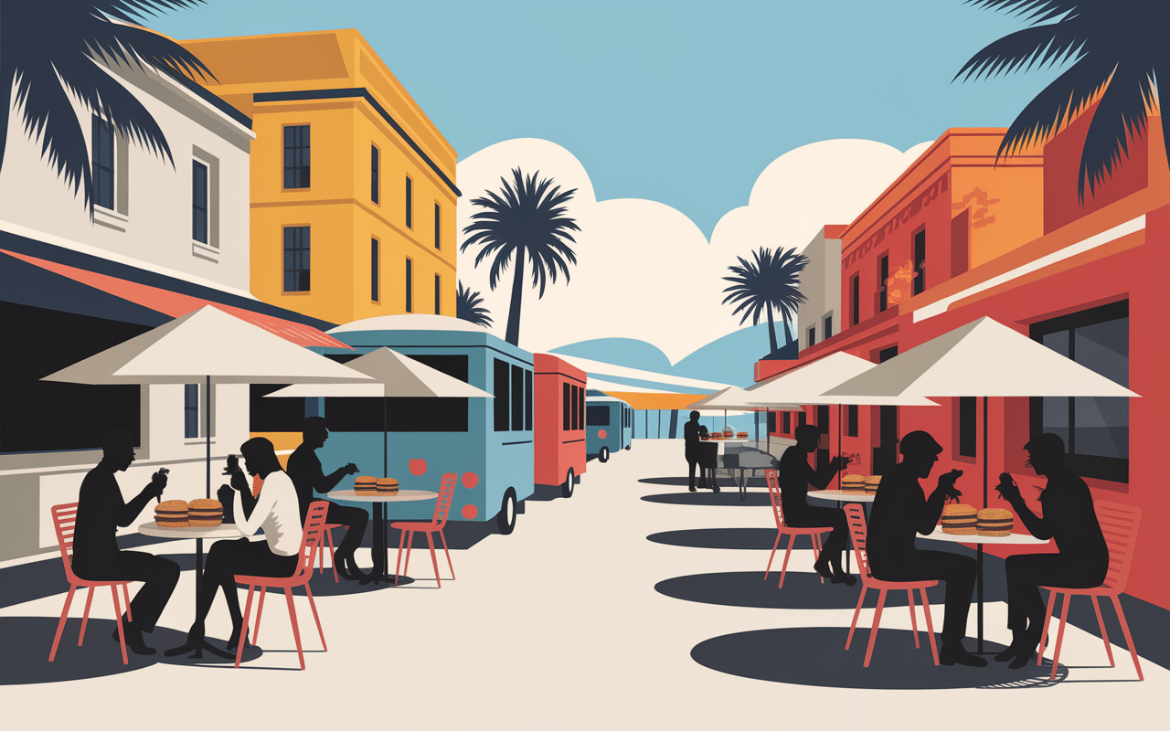 Restaurants et foodtrucks meilleur burger Nice terrasse