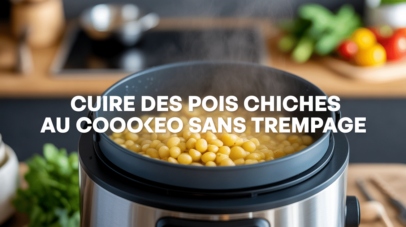Pois chiche Cookeo sans trempage dans autocuiseur moderne