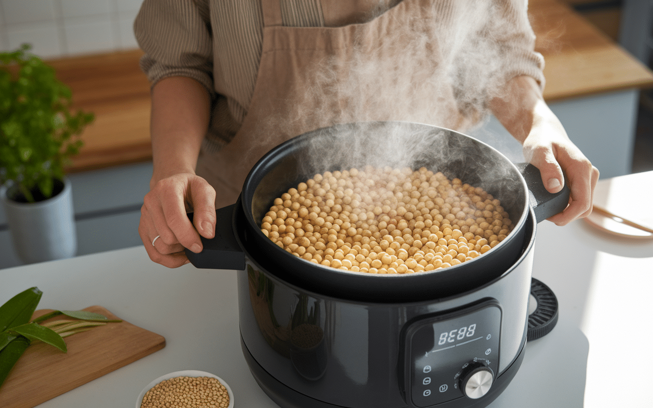 Cuisson parfaite pois chiche Cookeo sans trempage