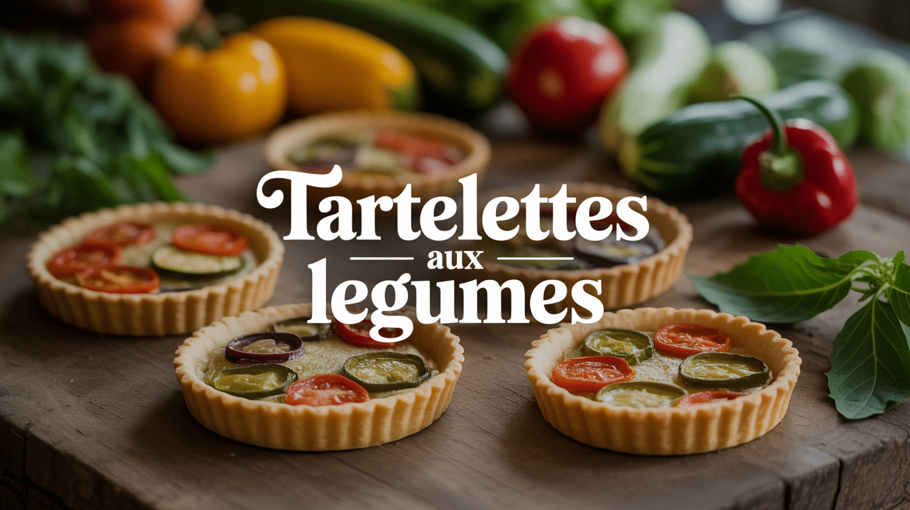 Photo artistique tartelette légumes colorées surface bois