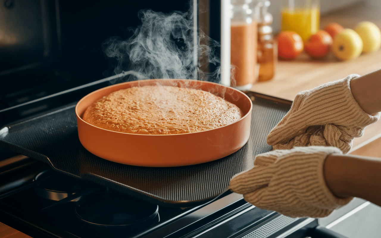 Moule silicone rond cuisson gâteau au four