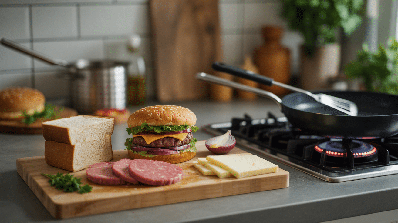 Ingrédients burger melt préparation maison