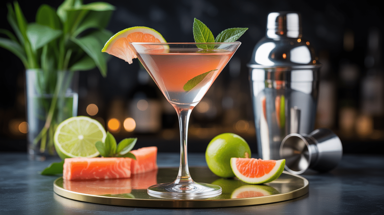 ciroc peche vodka aromatisée cocktail martini pêches