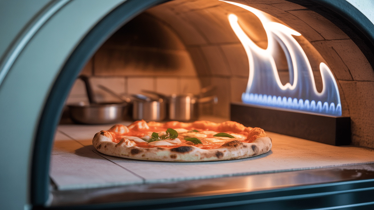 pizza napolitaine cuite pierre four domestique
