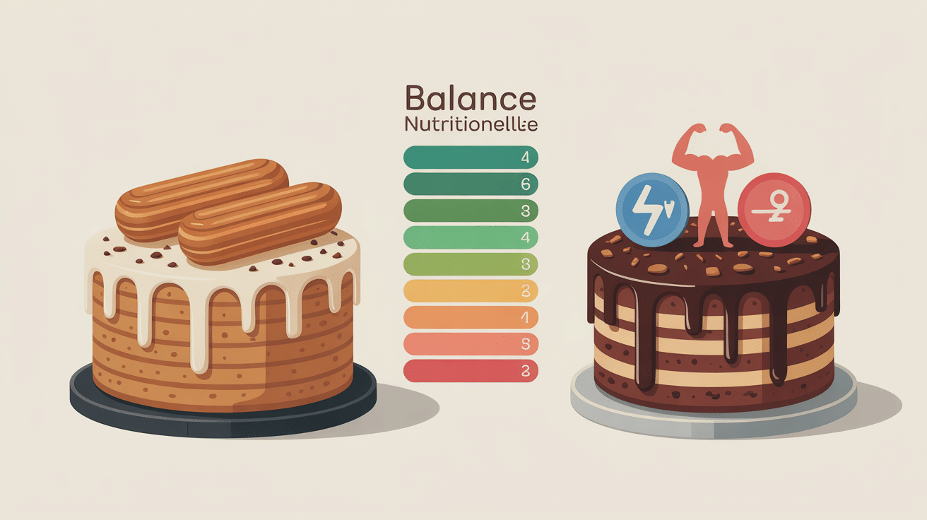 comparatif gâteau proteine fait maison et traditionnel