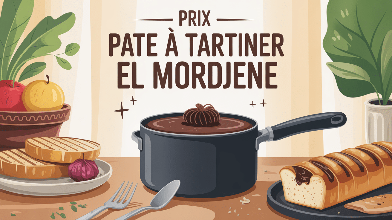pâte a tartiner el mordjene prix pot ouvert pain grille