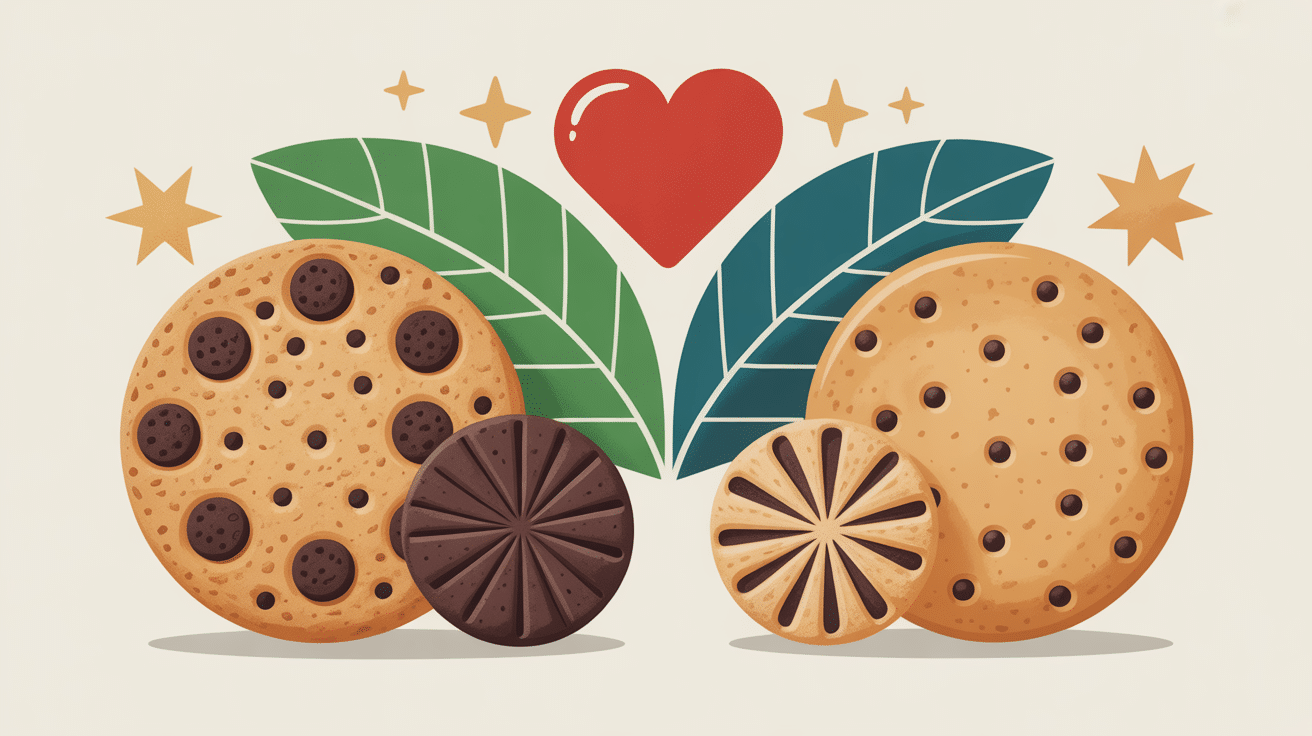 Comparatif recette cookie flocons d'avoine banane vs industriels