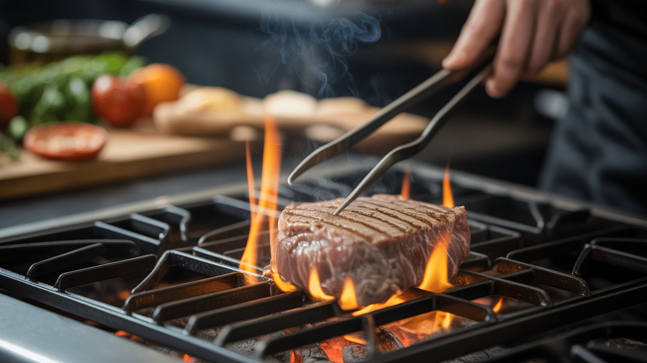 recette de steak de thon cuisson dorée à la poêle