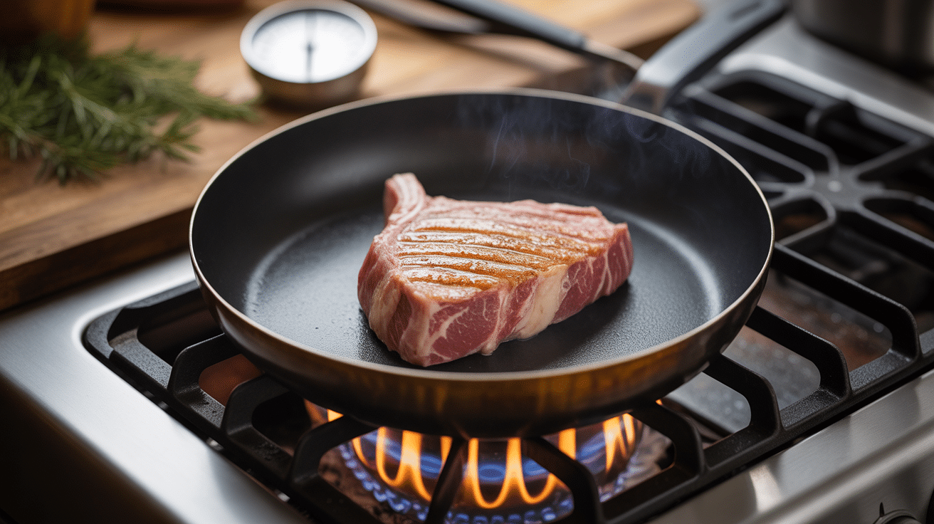 Steak de thon cuisson dorée poêle recettes