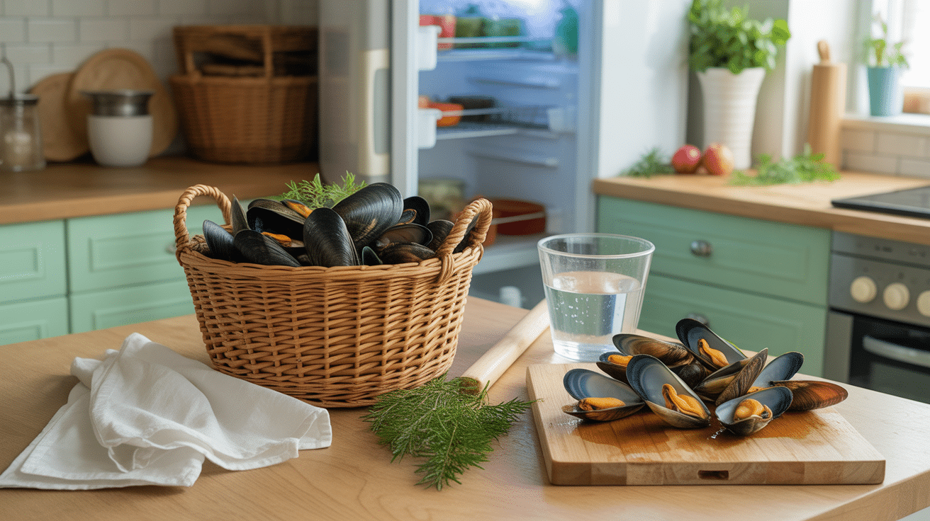 Saison des moules conservation fraîcheur cuisine