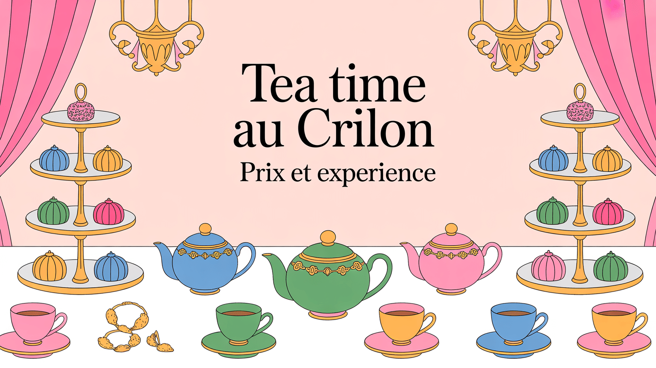 tea time Crillon prix salon thé porcelaine petits fours