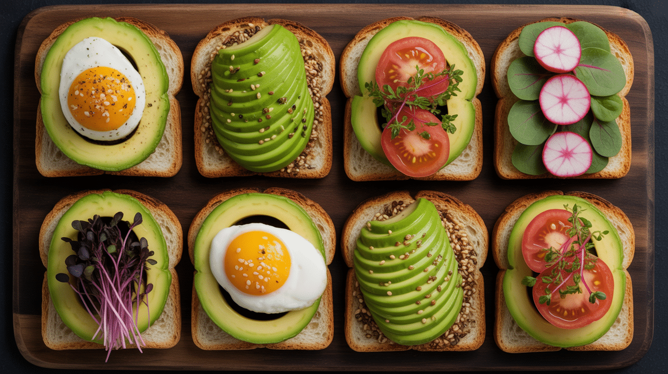 Avocado toast saumon déclinaisons créatives et colorées