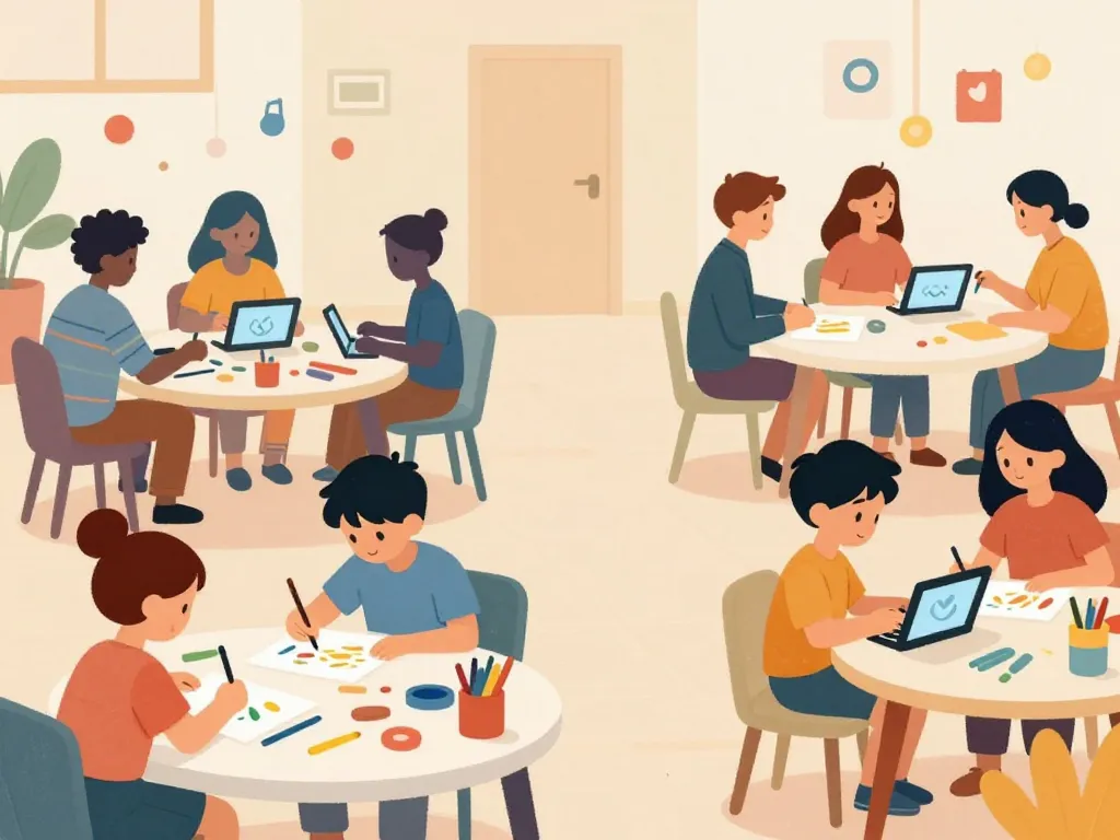 Scène ateliers et activités à la fabrique cavaillon