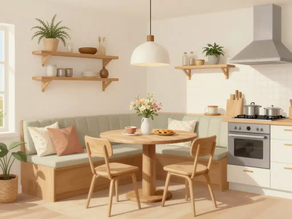 banquette pour cuisine décorative accessoires cosy