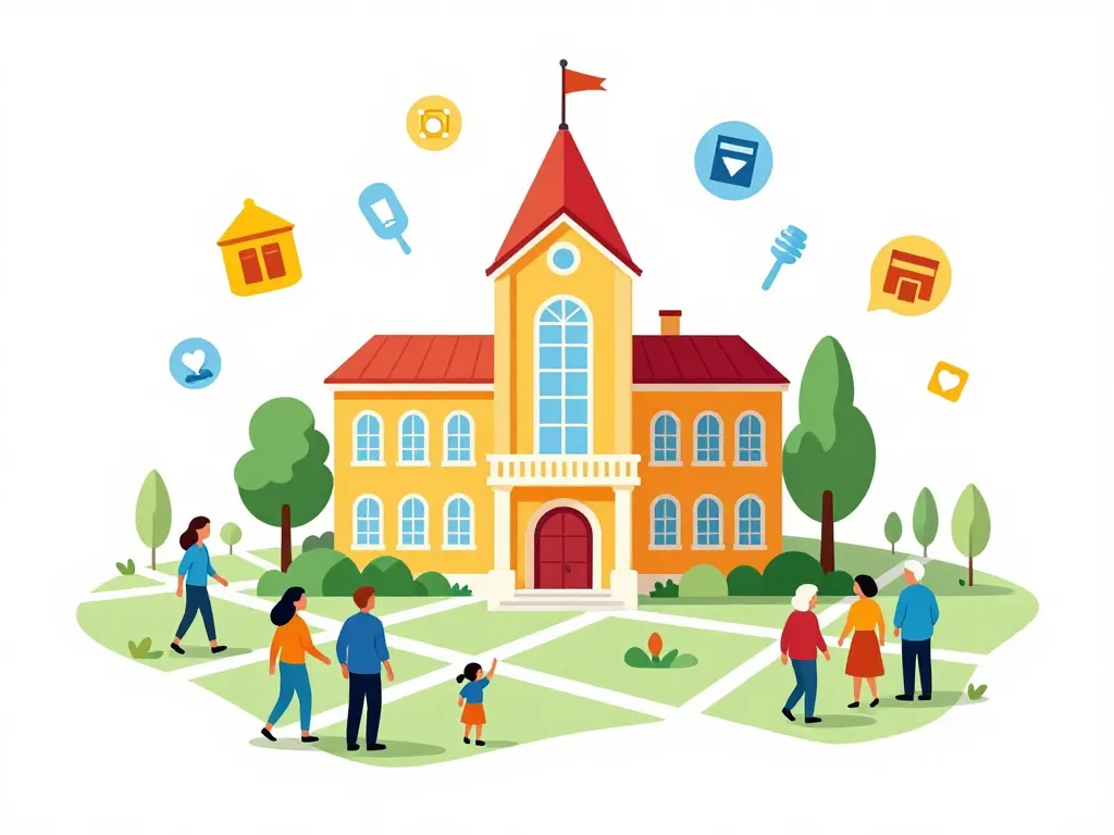 Vue du bâtiment la fabrique cavaillon au centre de Cavaillon