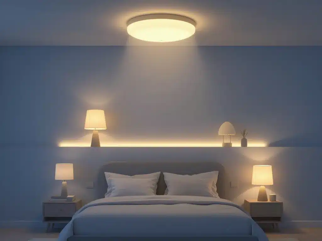schéma éclairage chambre adulte luminaire