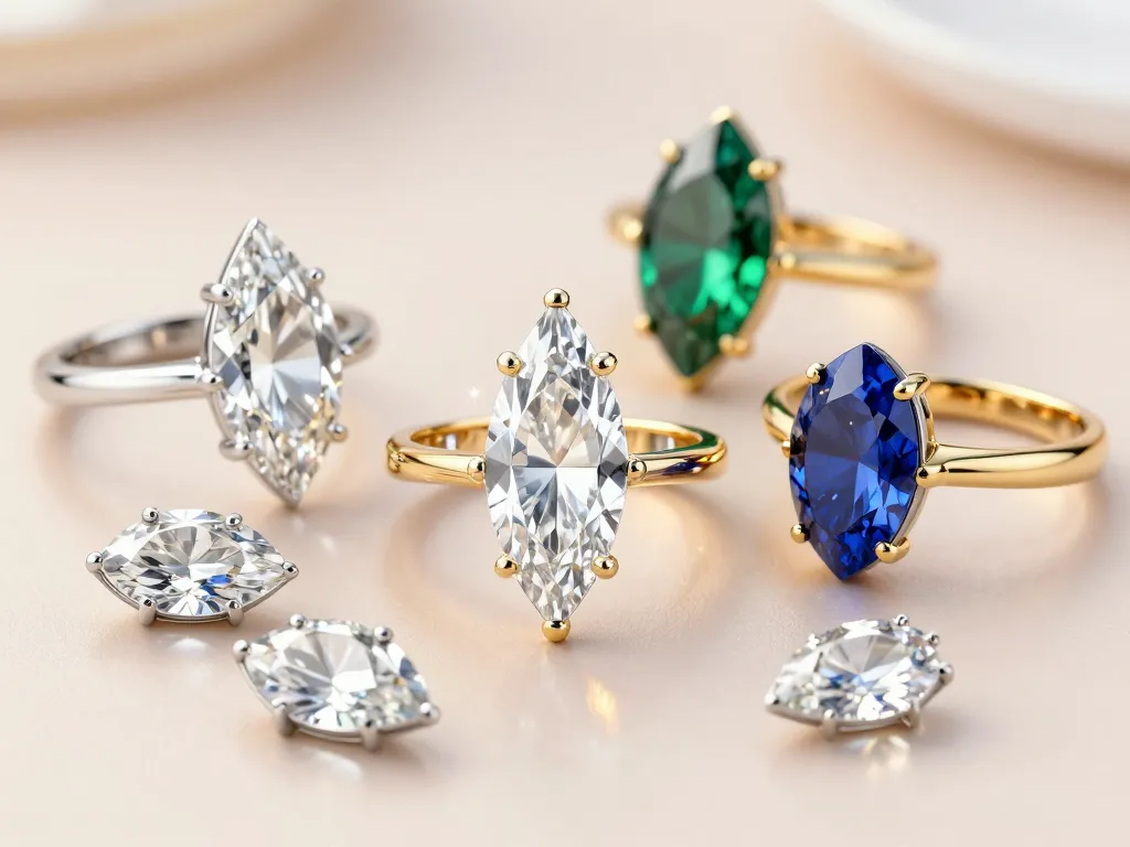 marquise marquise bague taille diamant joaillerie