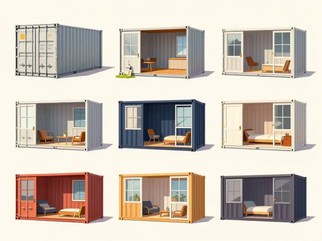 processus transformation conteneur aménagé en module habitable