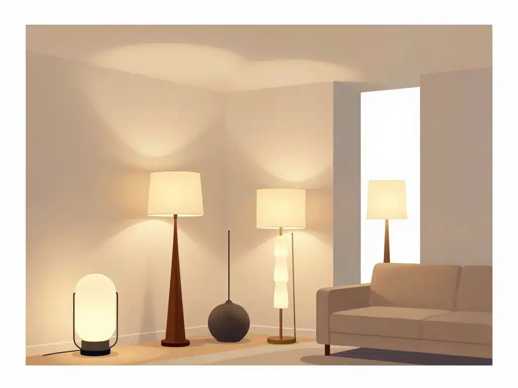 lampe halogène sur pied choix emplacement déco