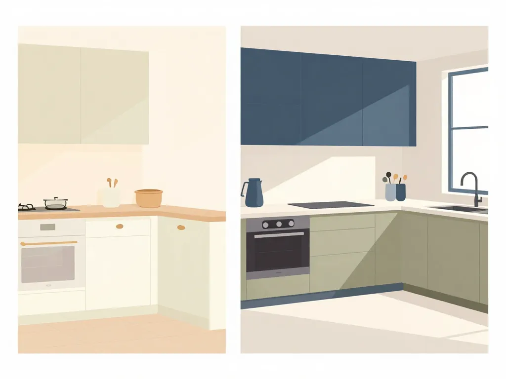 couleur tendance pour cuisine selon taille et lumière