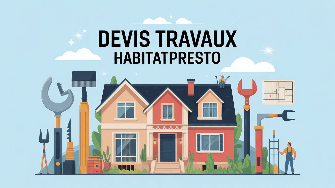 illustration moderne devis travaux habitatpresto maison artisans