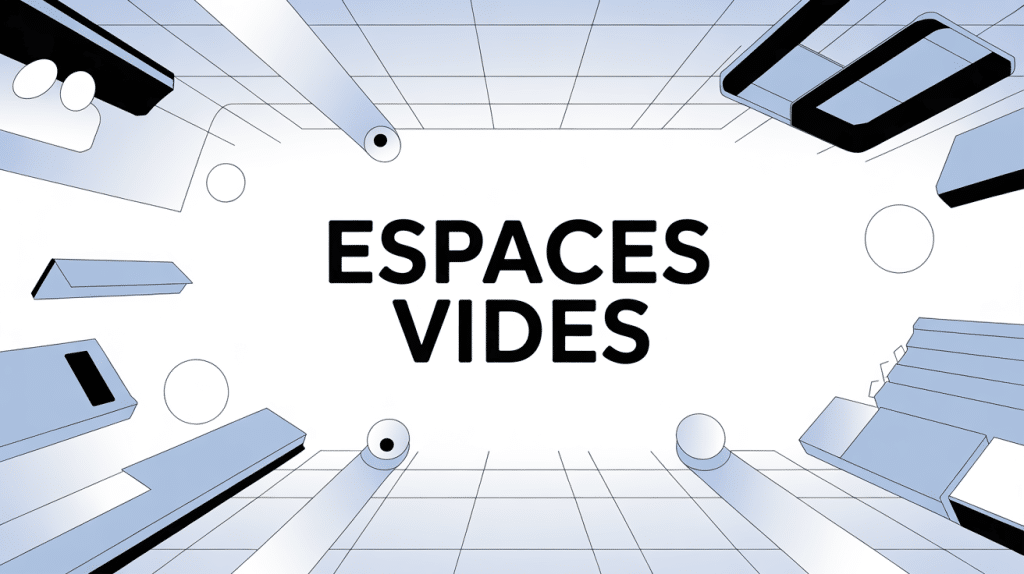 Illustration épurée mettant en valeur les espaces vides