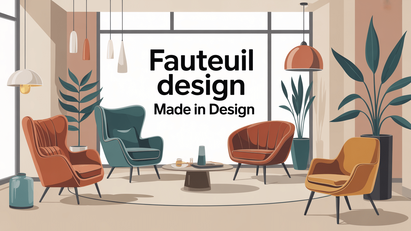 fauteuil design made in design illustration moderne