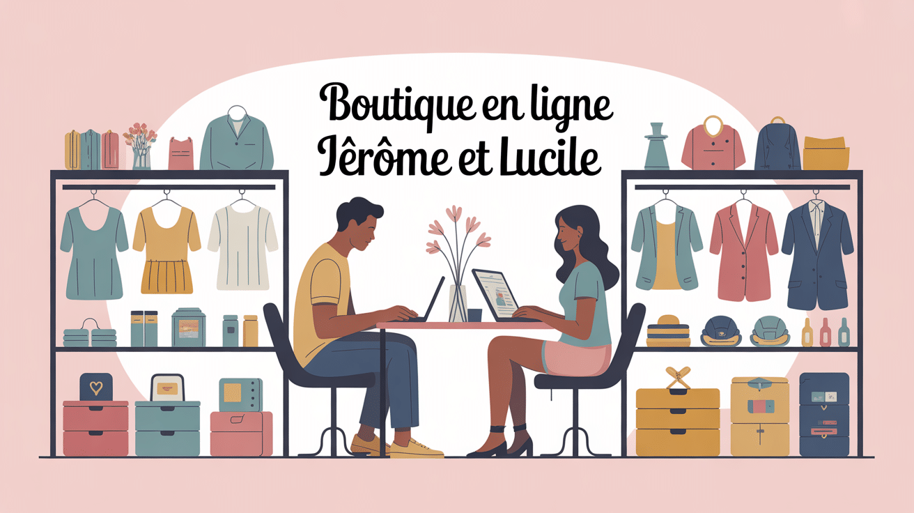 illustration de la boutique en ligne jérome et lucile