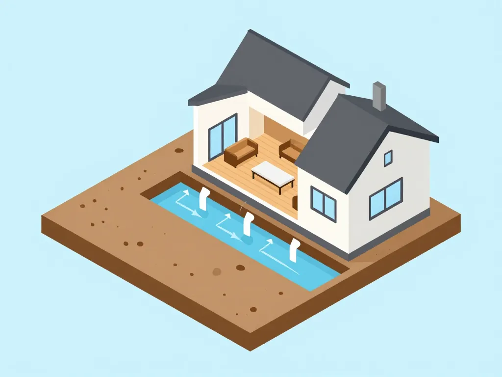 schéma maison sur vide sanitaire coupe et ventilation