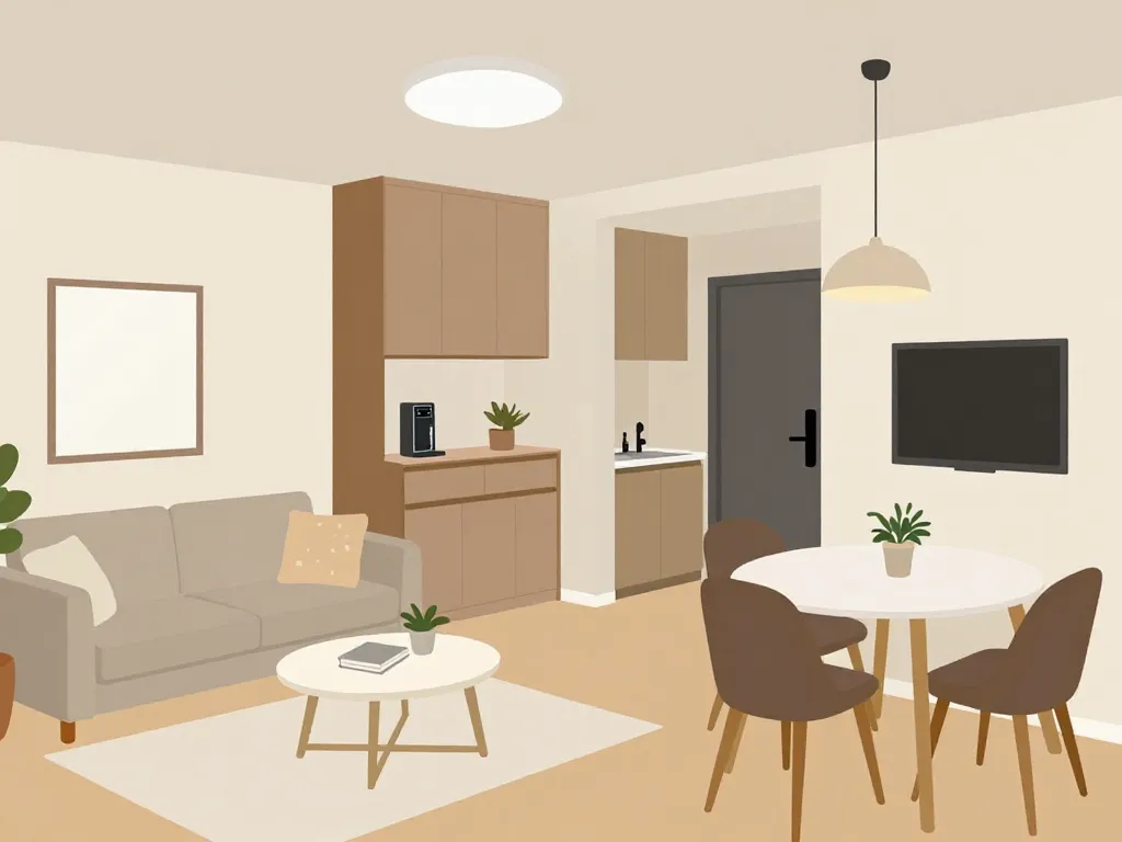 meuble appartement salon salle à manger ameublement optimisé