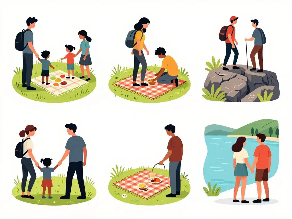 nappe picnic sélectionnée pour différents environnements