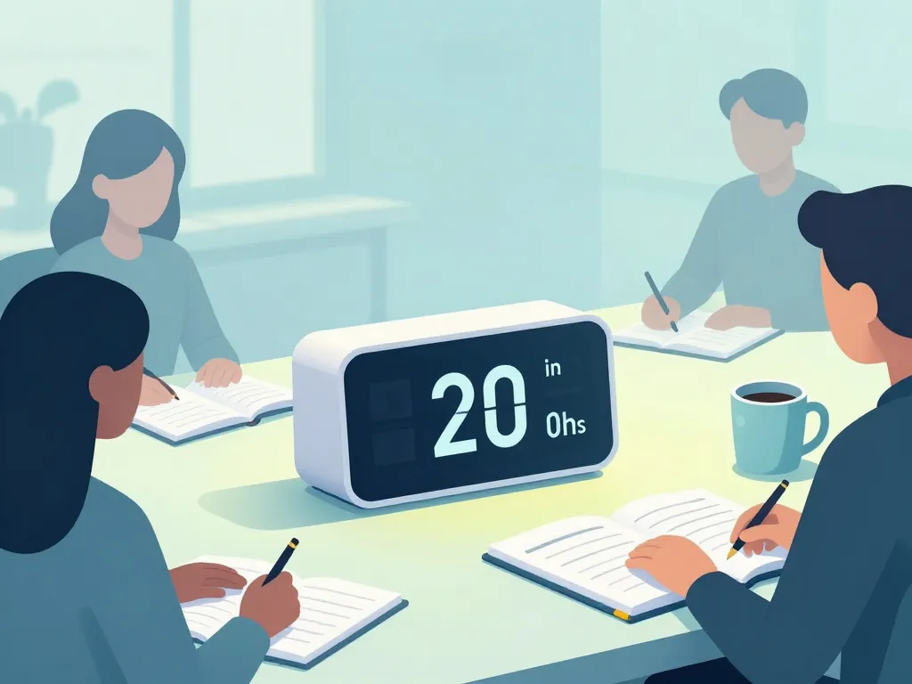 Optimisation travail minuteur 20 minutes