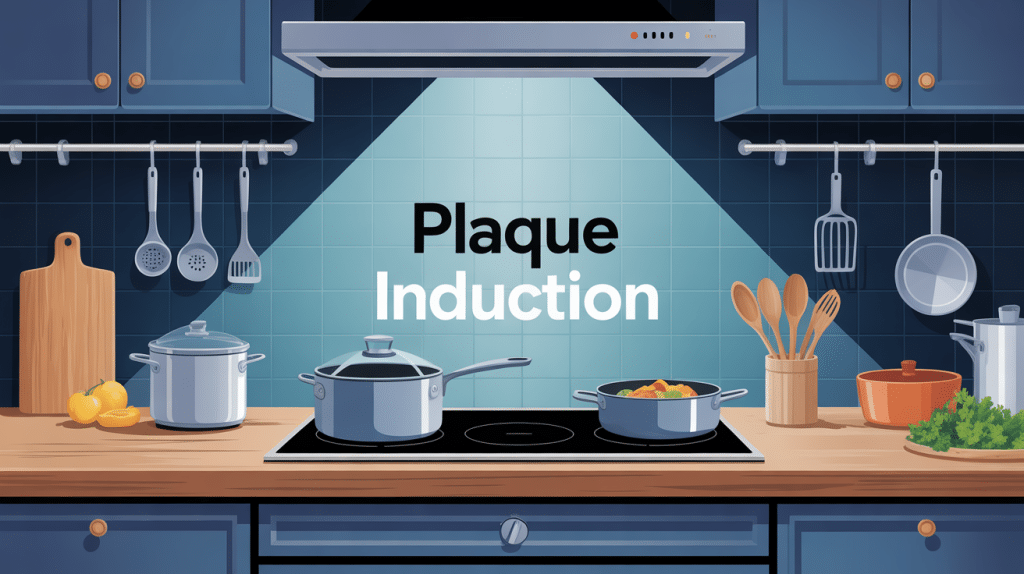 plaque induction meilleur illustration cuisine élégante
